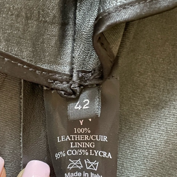 Simonetta Ravizza. Black sleeveless Leather dress - Picture 6 of 6